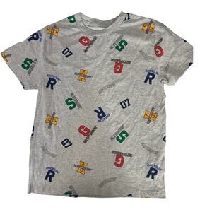 HARRY POTTER Printed Tee NEW Gray SS All Houses Size Youth L (10 - 12)